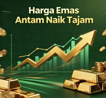 Harga emas antam naik tajam