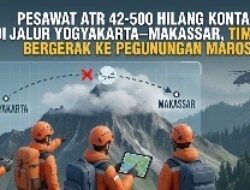 Video: Pesawat ATR 42-500 Hilang Kontak di Jalur Yogyakarta–Makassar, Tim SAR Bergerak ke Pegunungan Maros