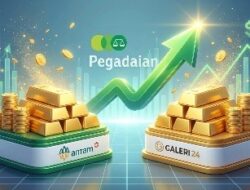 Harga Emas Pegadaian Hari Ini Melejit, Antam dan Galeri 24 Jadi Sorotan