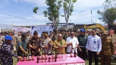 19.577 Botol Miras Dimusnahkan, Wali Kota Gorontalo Tegas: Perang Melawan Miras Tak Akan Berhenti