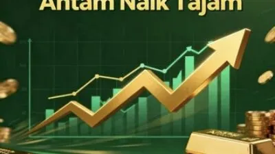 Harga emas antam naik tajam