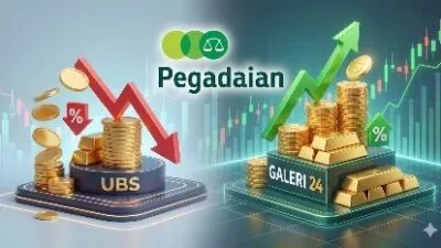 Ilustrasi harga emas pegadaian