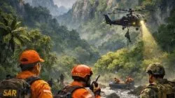 Ilustrasi kecelakaan pesawat ATR 42-500