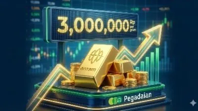 Ilustrasi harga emas hari ini